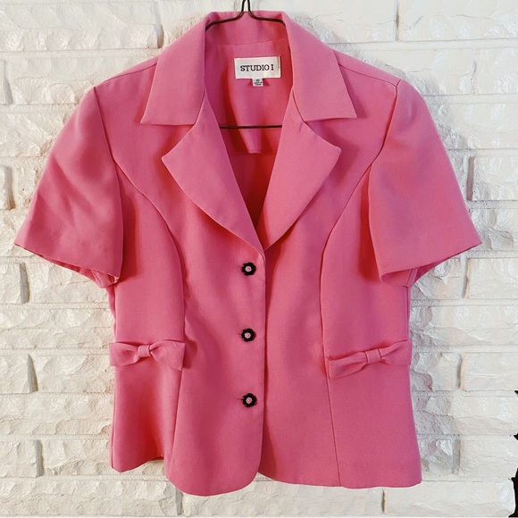 Studio I Jackets & Blazers - Studio I Short Sleeve Blazer